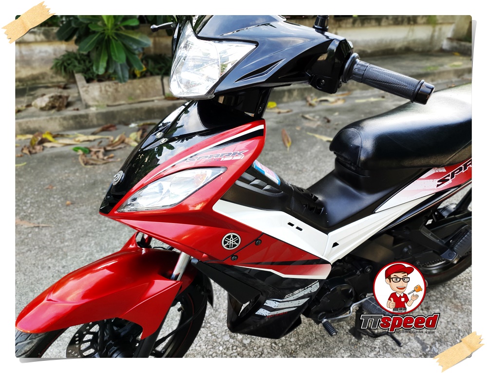 ขายสดผ่อน Yamaha Spark 135i หัวฉีดสตาร์ทมือล้อแม็กปี 58 ผ่อนได้